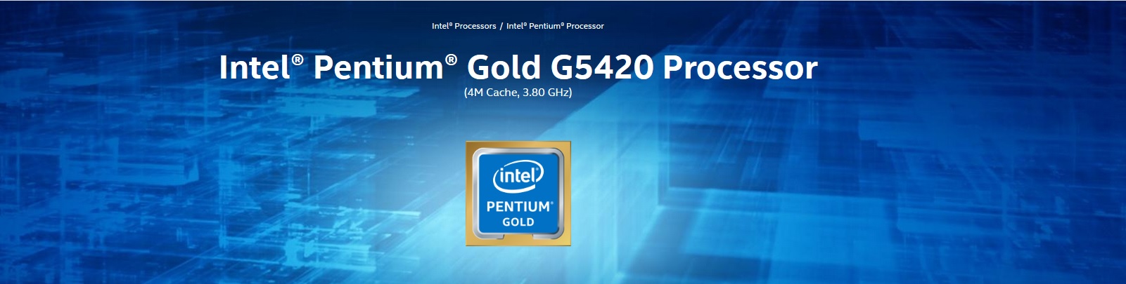Intel Pentium Gold G5420 Processor