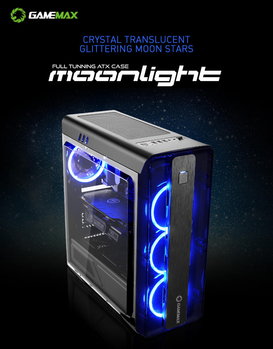 Gamemax Moonlight Blue Led Case