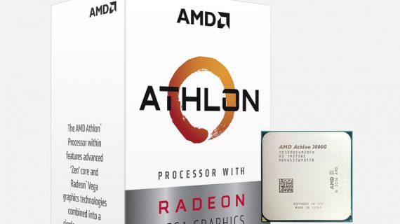 AMD Athlon 3000G Processor with Radeon Graphics Processor