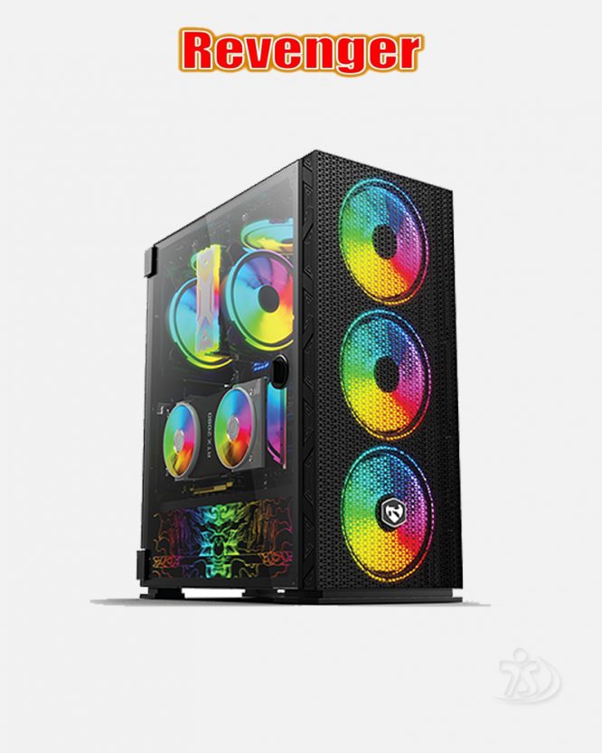 Revenger X8 Mesh Front RGB Mid Tower Gaming Case-01