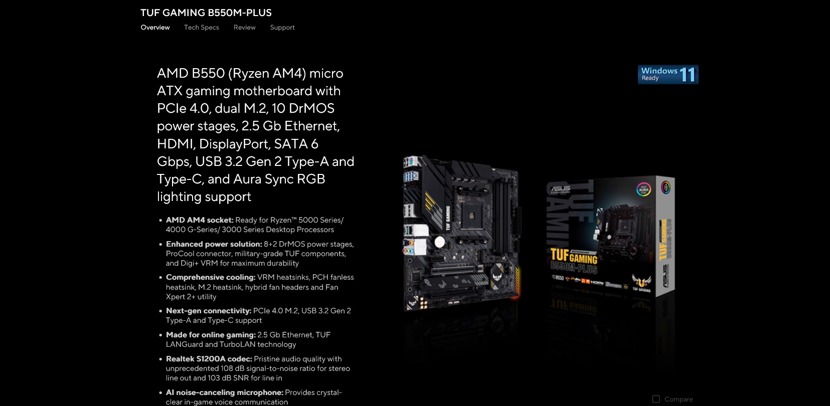 Asus Tuf Gaming B550M-Plus Mainboard-11